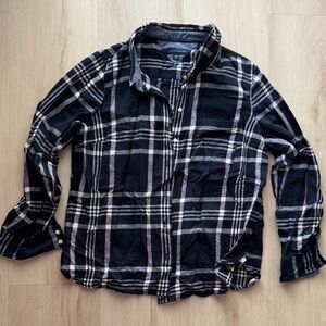 Sold
Tommy Hilfiger Navy Plaid Button Down Shirt